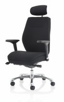 Posture Chairs | Fabric | Black | Domino