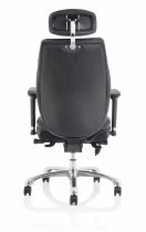Posture Chairs | Bonded Leather | Black | Domino