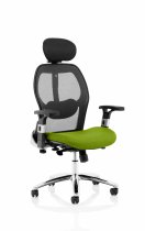 Executive Chair | Myrrh Green Seat | Mesh Back | Sanderson II