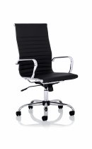 Executive Chair | High Back | Bonded Leather | Black | Nola