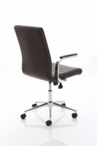 Executive Chair | Leather | Brown | Castors | Ezra