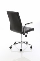 Executive Chair | Leather | Black | Castors | Ezra
