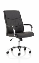 Luxury Executive Chair | Faux Leather | Black | Carter