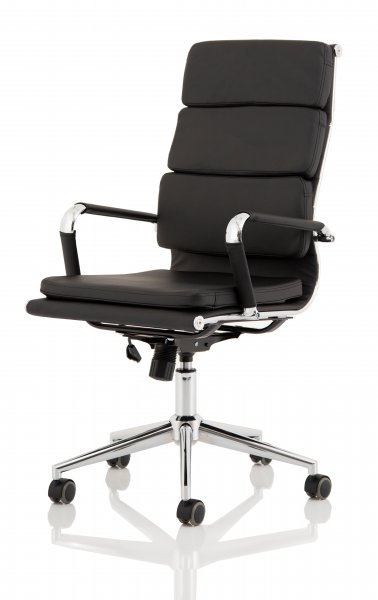 Executive Chair | Faux Leather | Black | Hawkes
