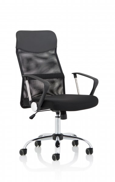 Executive Chair | Leather & Airmesh | Black | Vegalite