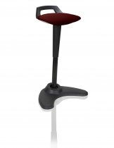 Sit-Stand Stool | Ginseng Chilli Red | Black Frame | Spry