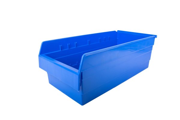 Shelf Bin | High Strength Polypropylene | 200h x 280w 600d mm | Pack of 20 | Blue