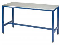 Medium Duty Workbench | Steel Worktop | 840h x 1200w x 600d | 500kg Max Weight per Shelf | Blue | Benchmaster