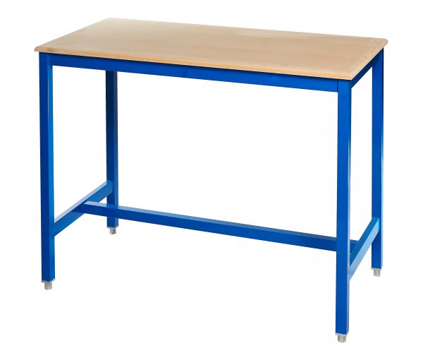 Medium Duty Workbench | MDF Worktop | 840h x 2000w x 750d | 500kg Max Weight per Shelf | Blue | Benchmaster