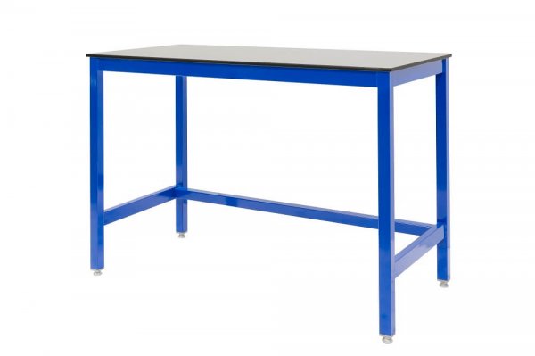 Medium Duty Workbench | Compact Laminate Worktop | 840h x 1500w x 600d | 500kg Max Weight per Shelf | Blue | Benchmaster