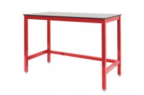 Medium Duty Workbench | Compact Laminate Worktop | 840h x 1200w x 600d | 500kg Max Weight per Shelf | Red | Benchmaster