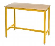 Medium Duty Workbench | MDF Worktop | 840h x 1200w x 600d | 500kg Max Weight per Shelf | Yellow | Benchmaster