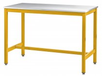 Medium Duty Workbench | Laminate Worktop | 840h x 1200w x 600d | 500kg Max Weight per Shelf | Yellow | Benchmaster