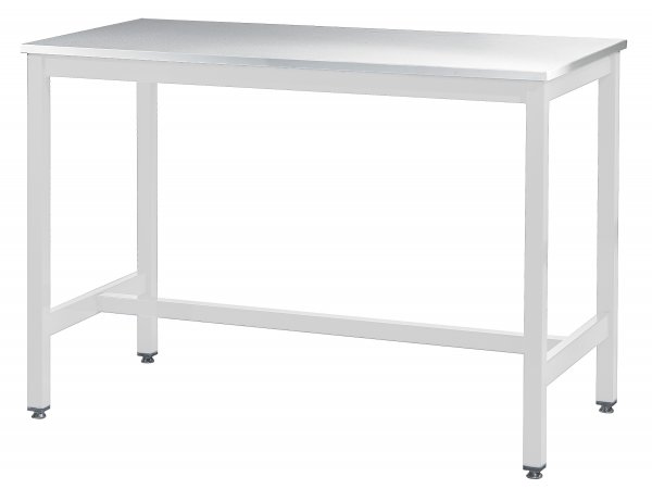 Medium Duty Workbench | Laminate Worktop | 840h x 1200w x 600d | 500kg Max Weight per Shelf | White | Benchmaster