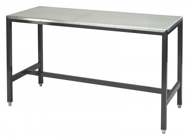 Medium Duty Workbench | Steel Worktop | 840h x 2000w x 1200d | 500kg Max Weight per Shelf | Dark Grey | Benchmaster