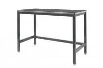 Medium Duty Workbench | Rubber Bonded to Steel Worktop | 840h x 1200w x 750d | 500kg Max Weight per Shelf | Dark Grey | Benchmaster