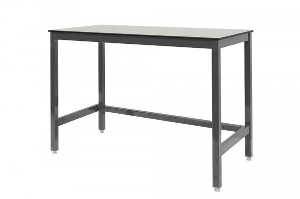 Medium Duty Workbench | Compact Laminate Worktop | 840h x 1200w x 750d | 500kg Max Weight per Shelf | Dark Grey | Benchmaster