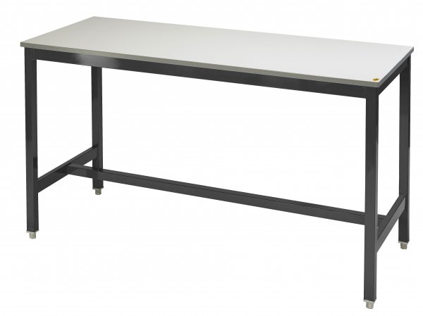 Medium Duty Workbench | ESD Worktop | 840h x 1200w x 600d | 500kg Max Weight per Shelf | Dark Grey | Benchmaster