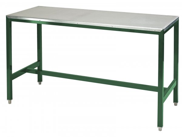 Medium Duty Workbench | Steel Worktop | 840h x 1200w x 750d | 500kg Max Weight per Shelf | Green | Benchmaster