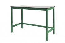 Medium Duty Workbench | Compact Laminate Worktop | 840h x 1200w x 600d | 500kg Max Weight per Shelf | Green | Benchmaster