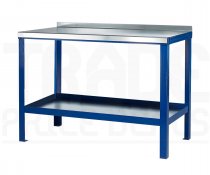 Heavy Duty Workbench | Steel Worktop | 840h x 1200w x 600d mm | 1000kg Max Weight per Shelf | Blue | Benchmaster