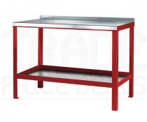 Heavy Duty Workbench | Steel Worktop | 840h x 1200w x 600d mm | 1000kg Max Weight per Shelf | Red | Benchmaster