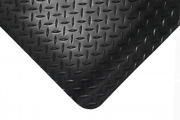 Deckplate Anti Fatigue Mat | Black | 0.6m x 0.9m | COBA