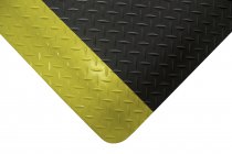 Deckplate Safety Anti Fatigue Mat | Black & Yellow | 0.9m x 6.0m | COBA