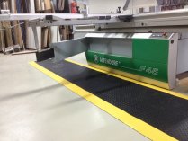 Deckplate Safety Anti Fatigue Mat | Black & Yellow | 0.6m x 18.3m | COBA