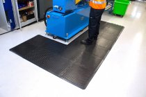 Deckplate Connect Anti Fatigue Tile | End Piece | Black | 50cm x 50cm | COBA