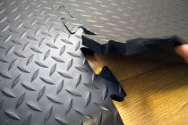 Deckplate Connect Anti Fatigue Tile | Corner Piece | Black | 50cm x 50cm | COBA