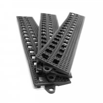 Flexi-Deck Interlocking Male Edge | Pack of 3 Edges | 300mm x 50mm | Black | COBA