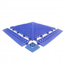 Flexi-Deck Interlocking Tiles | Pack of 9 Tiles | 300mm x 300mm | Blue | COBA
