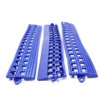 Flexi-Deck Interlocking Female Edge | Pack of 3 Edges | 300mm x 50mm | Blue | COBA