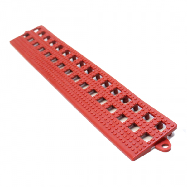 Flexi-Deck Interlocking Female Edge | Pack of 3 Edges | 300mm x 50mm | Red | COBA