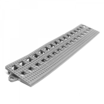 Flexi-Deck Interlocking Male Edge | Pack of 3 Edges | 300mm x 50mm | Grey | COBA