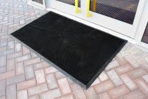Fingertip Rubber Outdoor Mat | Black | 0.6m x 0.8m | COBA