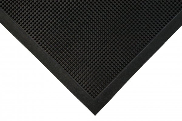 Fingertip Rubber Outdoor Mat | Black | 0.9m x 1.8m | COBA