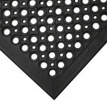 High-Duty Anti Slip Comfort Mat | Edged Mat | Black | 0.9m x 1.5m | COBA