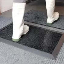 Rubber Rib Anti-Slip Floor Matting 3mm x 10m x 0.9m Roll - Black