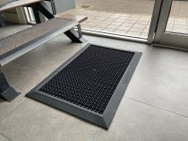 HygiWell Disinfectant Foot Bath Mat | Black | 0.55m x 0.8m | COBA