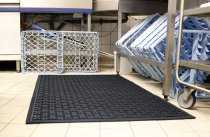 K-Mat Rubber Workplace Mat | Black | 0.9m x 1.5m | COBA