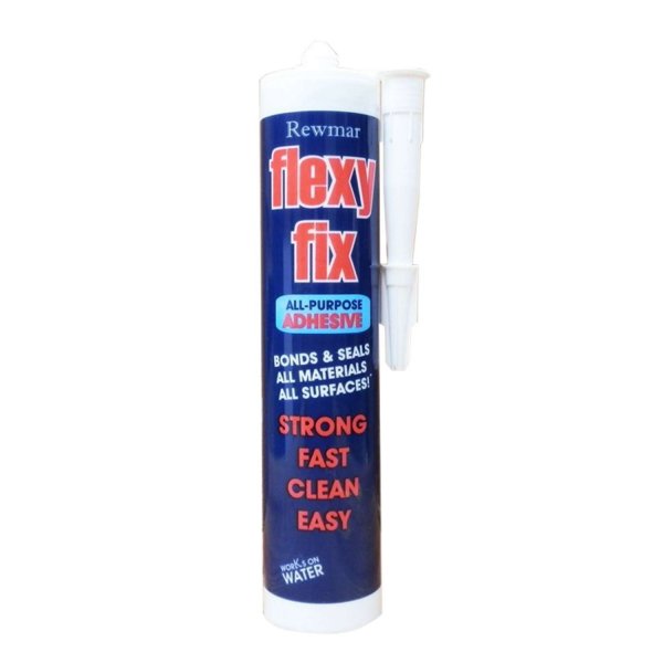 Rewmar Flexyfix GRP Glue | For GRP Sheets, Treads & Nosing | White | 290ml