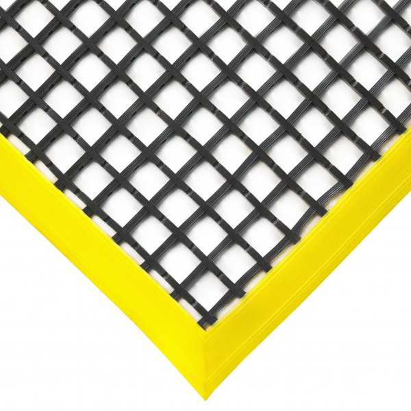 COBAmat Workstation Workplace Safety Mat | Standard | Black & Yellow | 0.6m x 1.2m