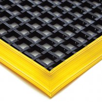 COBAmat Workstation Workplace Safety Mat | Standard | Black & Yellow | 0.6m x 1.2m