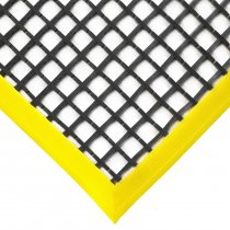 COBAmat Workstation Workplace Safety Mat | Standard | Black & Yellow | 1.2m x 1.8m
