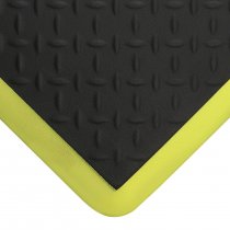 COBAelite Diamond Anti Fatigue Mat | Black & Yellow | 0.6m x 0.9m