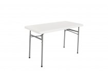 Basic Plastic Folding Table | 1220 x 600mm | 4ft x 2ft | White | Mogo
