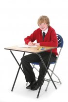 Folding Exam Desk | 600 x 600mm | Beech | Mogo