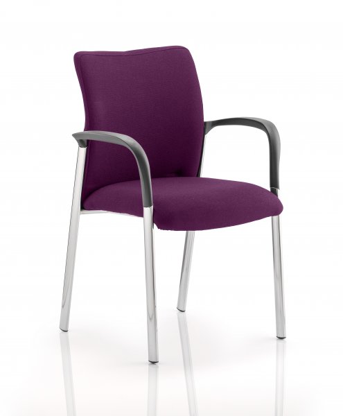 Conference Chair | Arms | Tansy Purple | Fabric Back | Academy